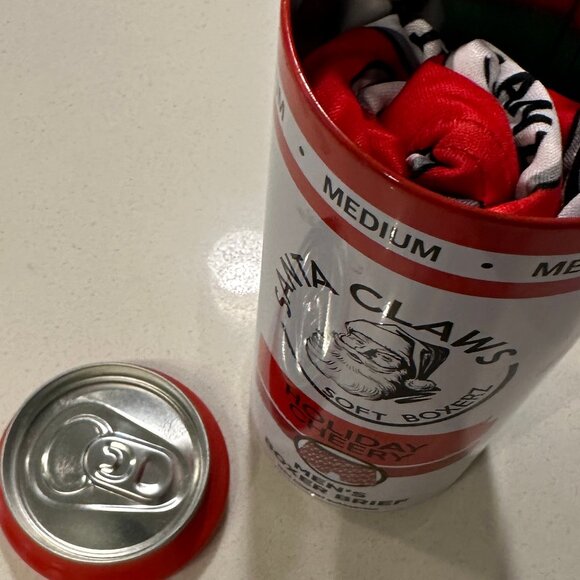 Santa Claws Holiday Cheer Men’s Boxer Briefs - Size Medium - NEW - Picture 4 of 9